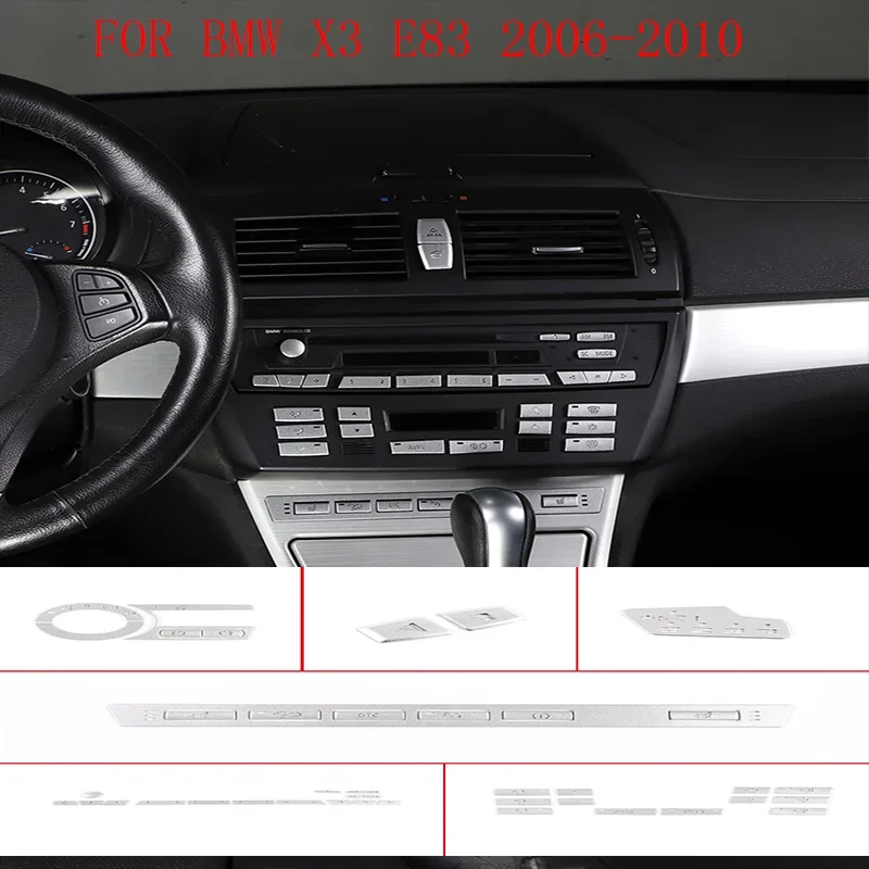 

For 2006-2010 BMW X3 E83 headlight switch seat heating button stickers air conditioning button stickers interior accessories