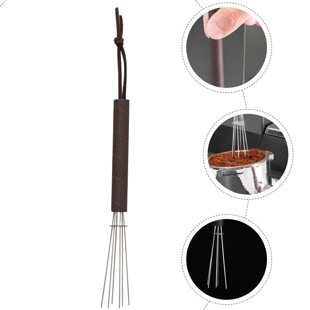 أداة توزيع الإسبريسو المصنوعة من الفولاذ المقاوم للصدأ لإبرة النمام لخلط مسحوق القهوة #3