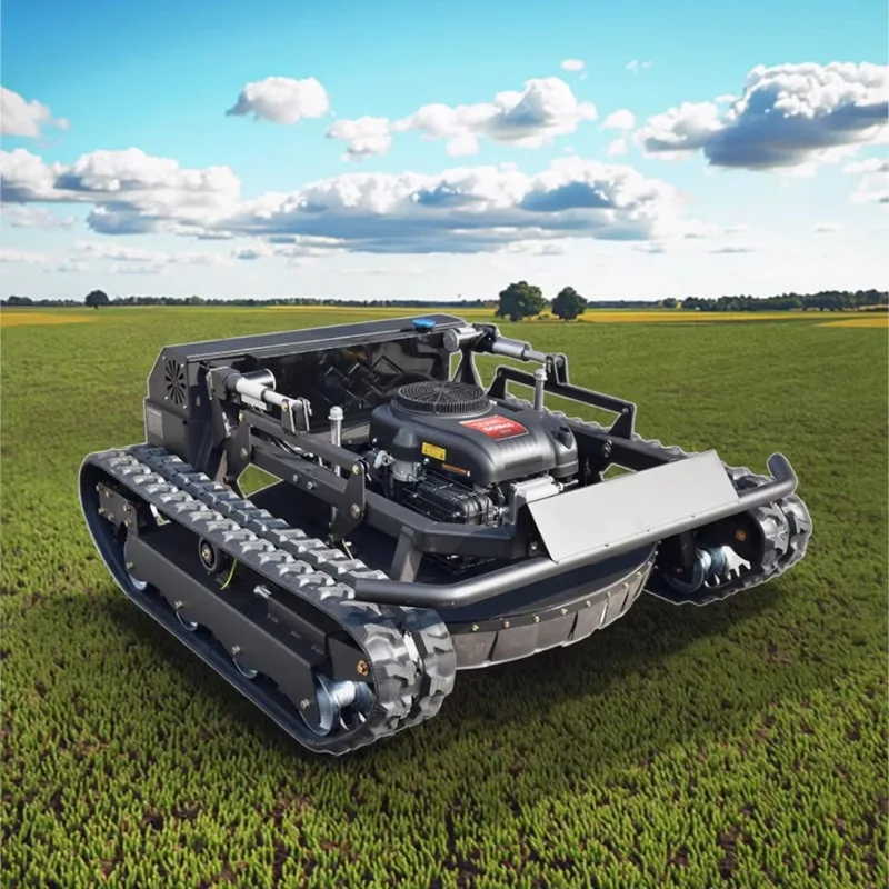 

Lawn Mower China Factory Unid Tracked Lawn Mower Remote Control Lawn Mower for Golf Courses, Farms, Gardens