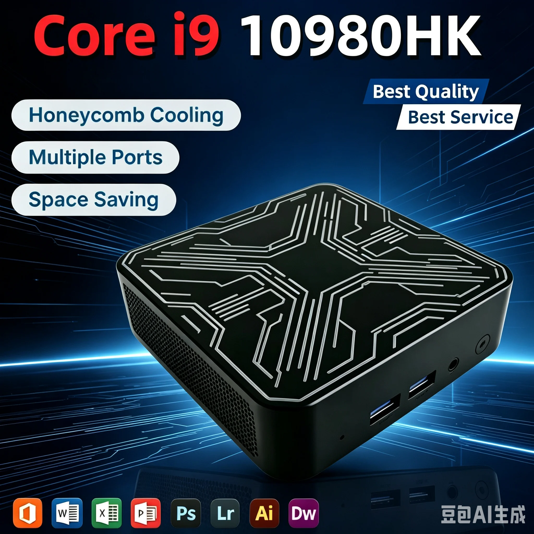 Desktop Gamer Computer Portable High Performance New Mini PC Core i9 10980HK 16GB 1TB 2TB SSD 4K HD Gaming