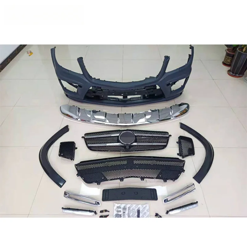 Car Accessories GLE Style Fr/Rr Bumper Conversion Exterior Replacement Tuning Sport for GL Class W166 2013-2015