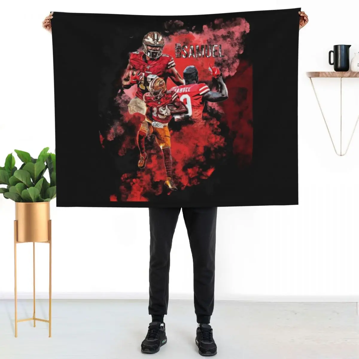 Deebo Samuel T-Shirt Essential T-Shirt Throw Blanket Warm funny gift Sofa Throw Softest Kid'S christmas decoration Blankets