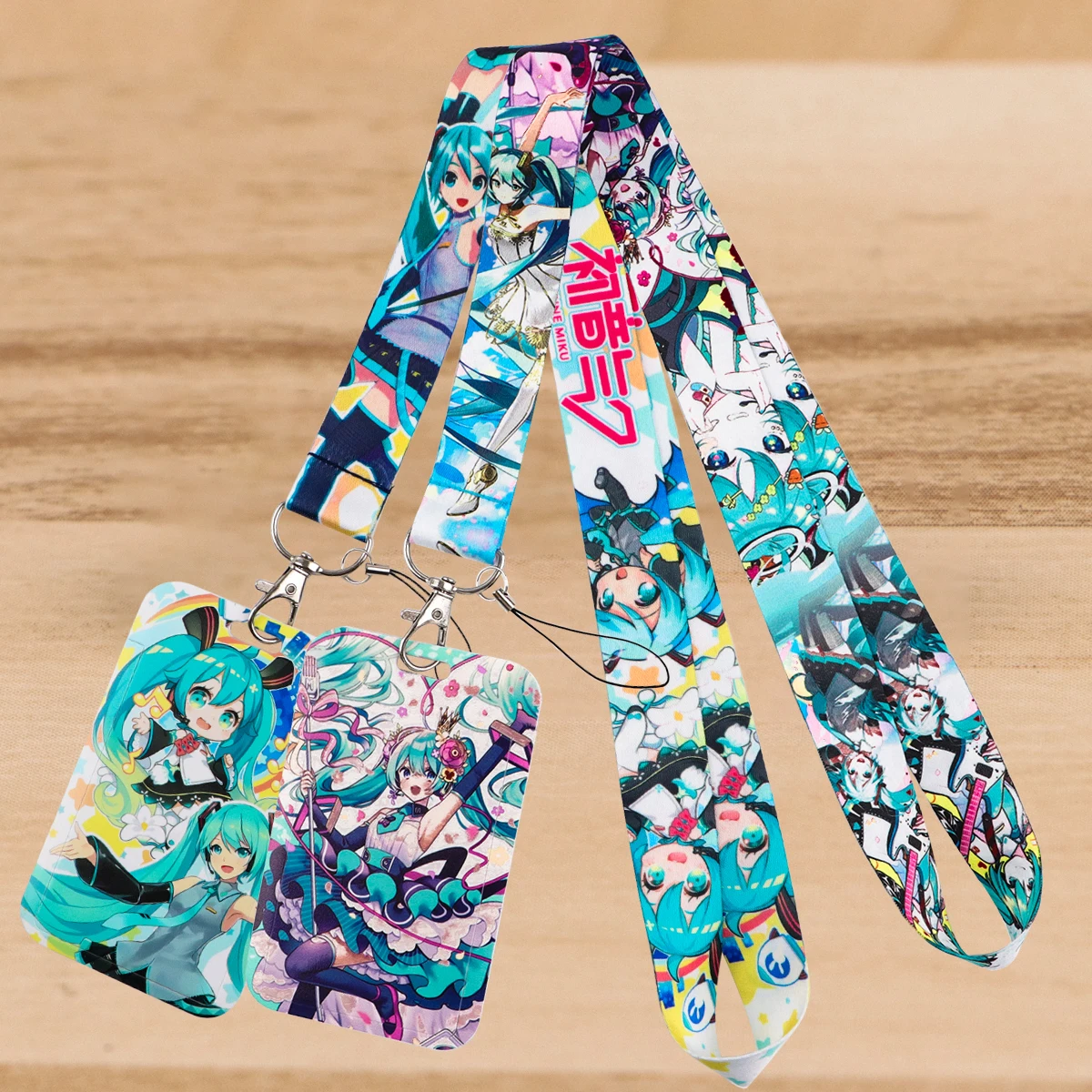 Anime Mädchen Lanyard Manga Kartenhalter Umhängeband für Schlüssel ID Karte Telefon Riemen Abzeichen Halter Schlüsselanhänger Cosplay Zubehör Geschenke