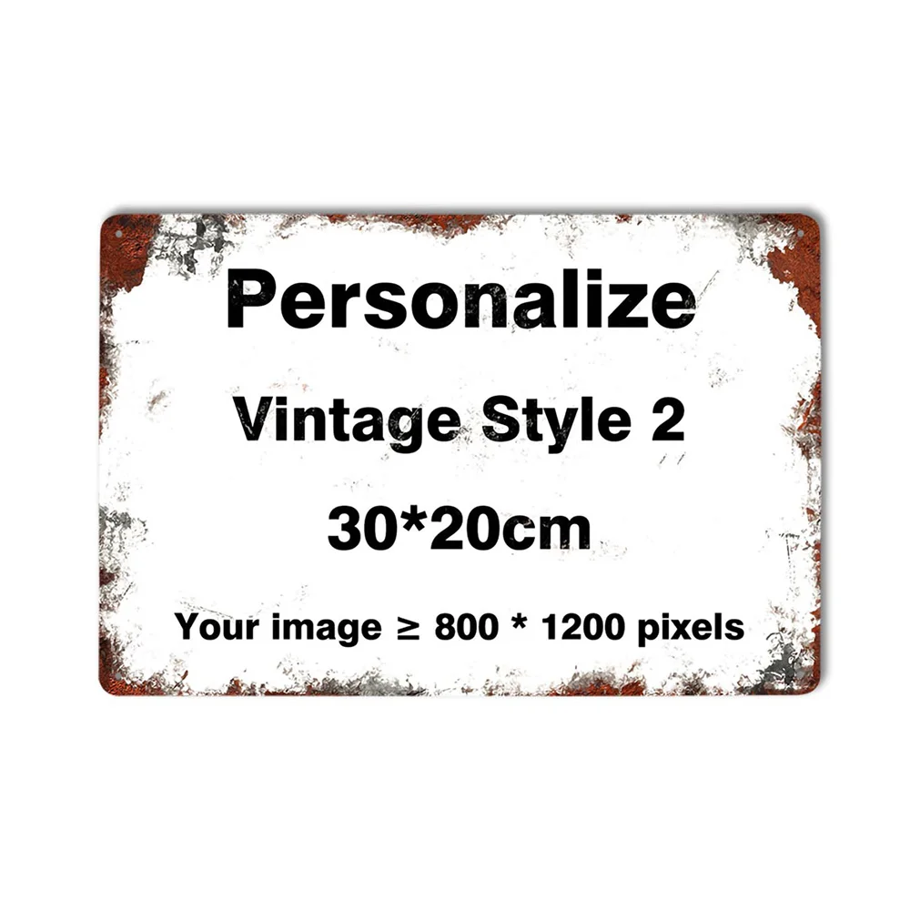 Aangepaste metalen blikken bord Vintage Wall Art Poster Personaliseer kamerdecoratie, Dropshipping groothandel gepersonaliseerd cadeau gratis ontwerp