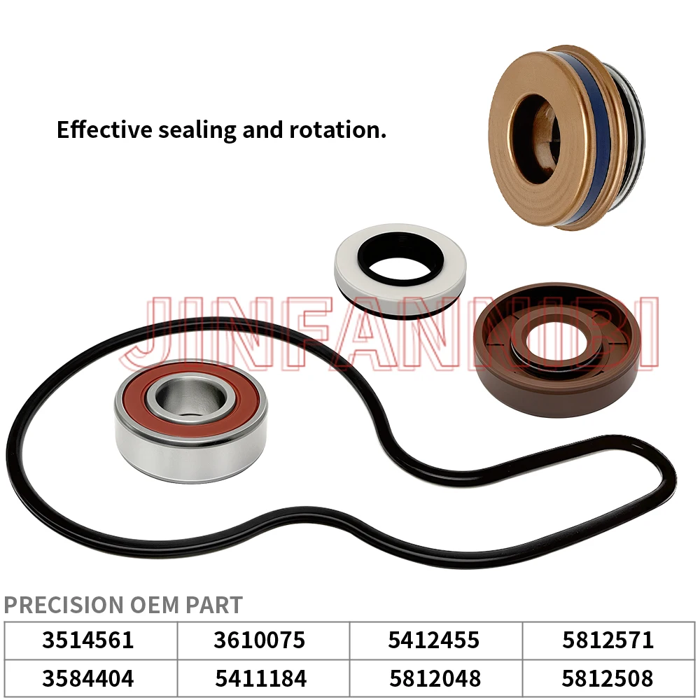 Water Pump Seal Bearing Rebuild Kit for Polaris Sportsman 600 700 800 MV7 2003-2012 2013 2014