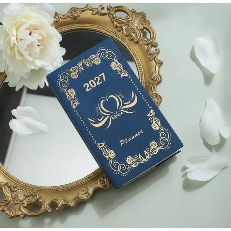 2027 Portable A6 Daily Planner 365 Day Time Management Calendar Diary Notebook for Office Student Travel Use