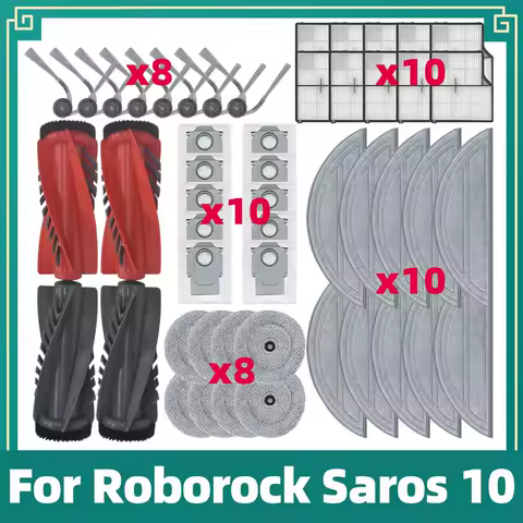 NEUER RABATTVERKAUF AUF Roborock Saros 10R Roboterstaubsauger und Wischroboter, leistungsstarke Saugkraft, Zero Tangle, 3,14'' Ultradünn - AliExpress 200001075