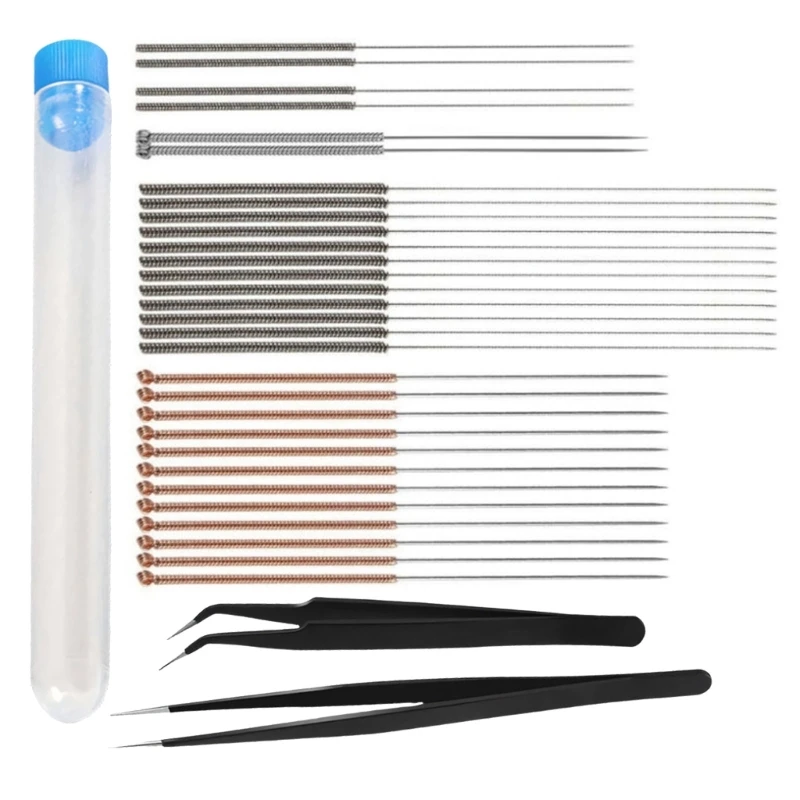 U55C Complete 32 Piece 3D Printer Nozzle Care Cleaning Tool Metal Cleaning Tools