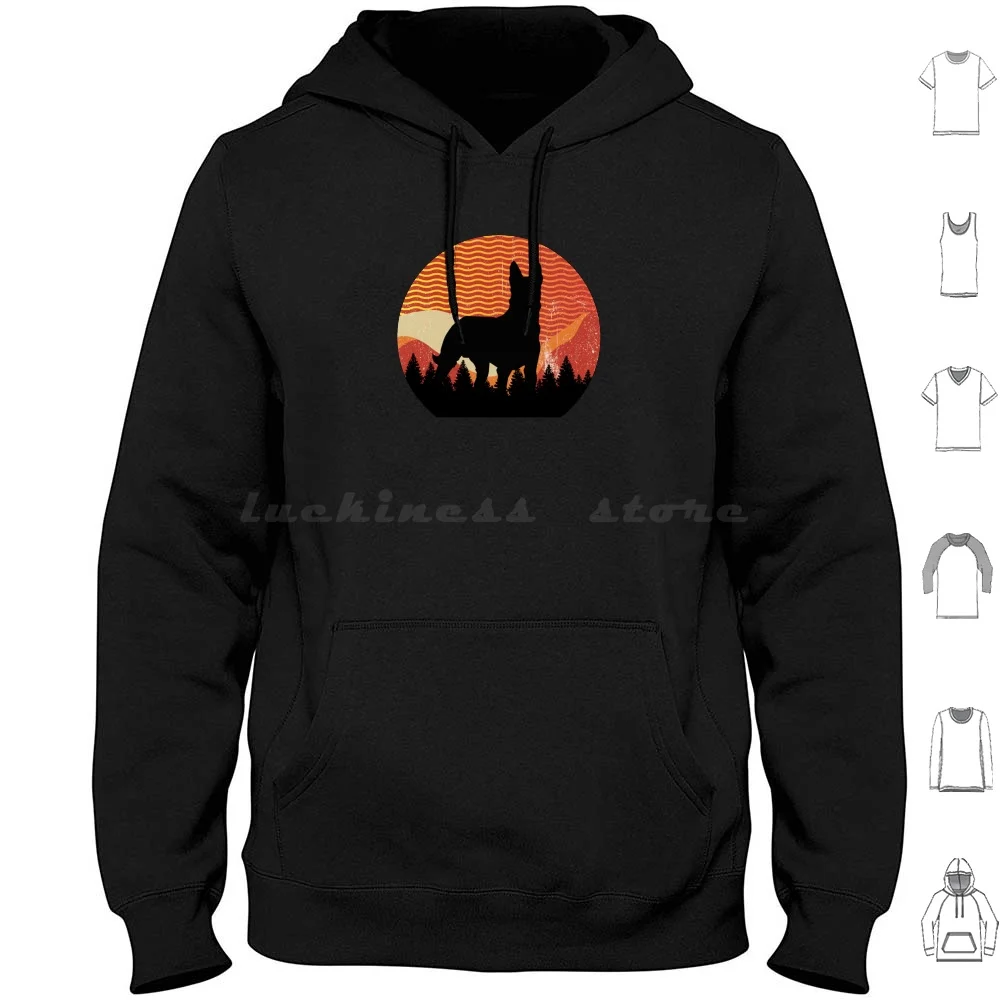 Distressed Wavy Sky Belgian Malinois Dog Gift Hoodie cotton Long Sleeve Malinois Malinois Mom Malinois Dad Malinois Malinois