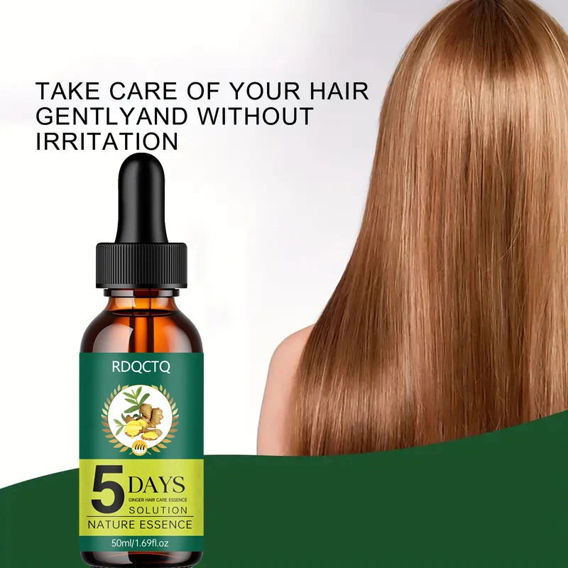 مصل الشعر بالزنجبيل لمدة 5 أيام | جوهر مغذي طبيعي | التحكم في التجعد وتعزيز التألق | علاج العناية بالشعر #6