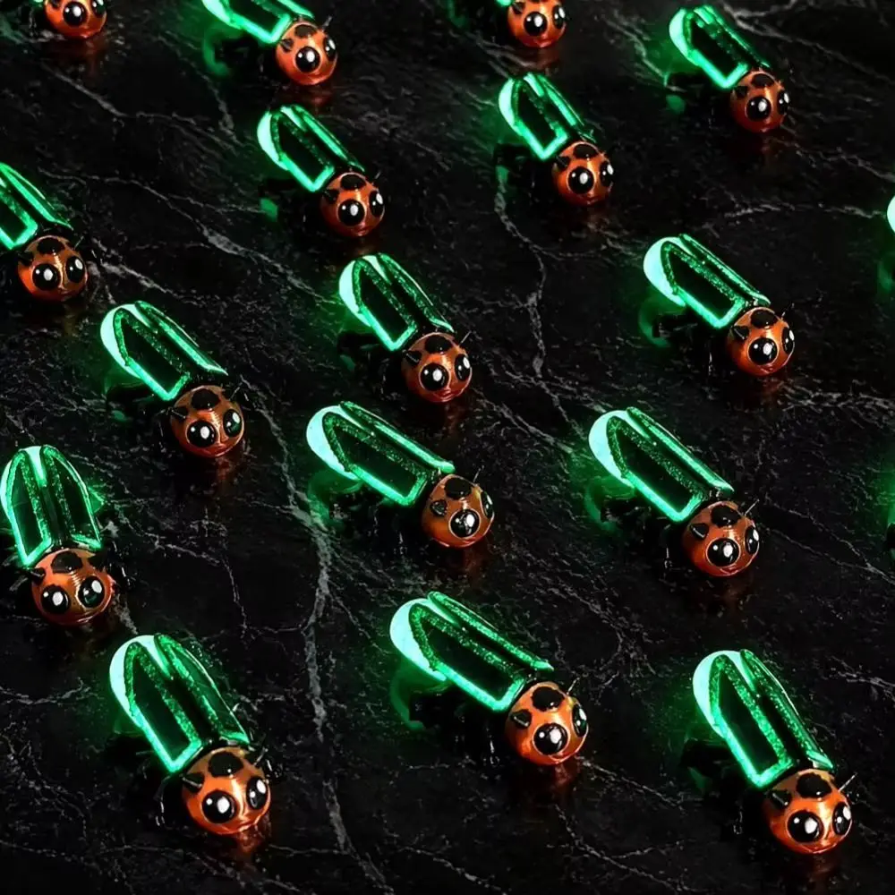 Durable Glow In The Dark Firefly Figurine Detailed Legs Translucent Abdomen Firefly Ornament Insect Figurine Table Decor