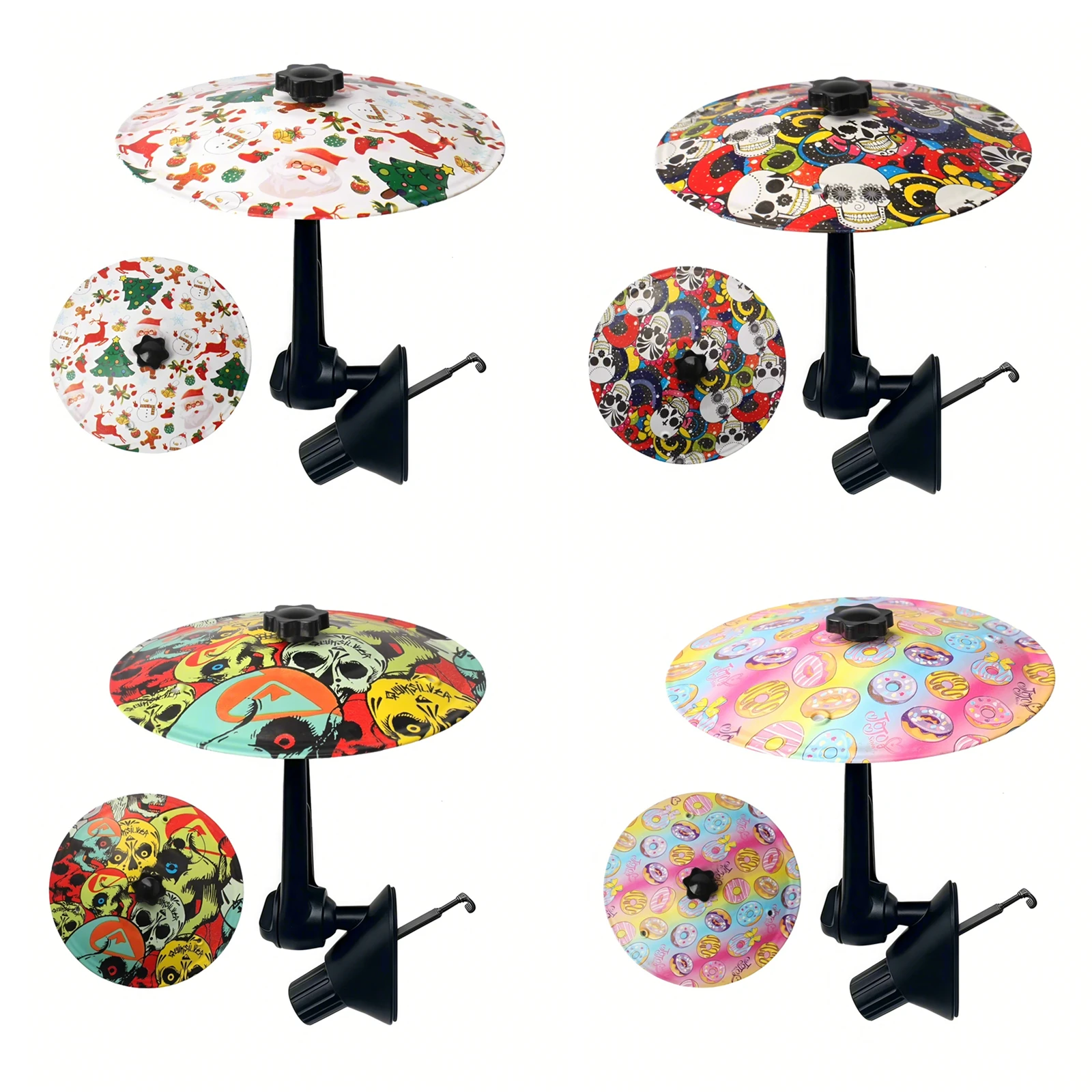 

Автомобильная тарелка Mini Crash Cymbal для автомобиля, грузовика, такси, четкий резонанс, аксессуар для барабанов для пассажиров, любителей музыки, рождественский подарок