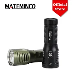 Mateminco-MT-001 de 3065m de largo alcance, linterna LED tipo C recargable por USB, cargador de batería, para acampar