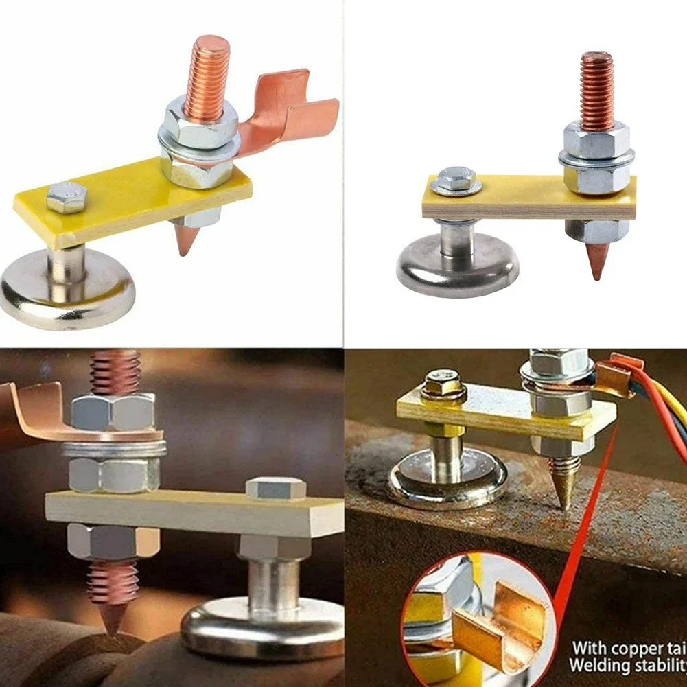 

Welding Magnet Head Strong Magnetism Support Clamp Holder Fixture Mechanical Repair Strong Welder Without/with Wire Tail