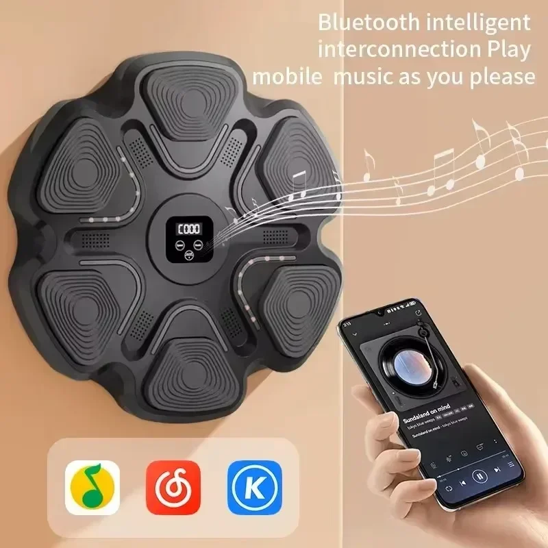 Smart Music Boxing Machine Adult/Children Sports Fitness Boxing Trainer Home Exercise Response Training Boxing Wall Target