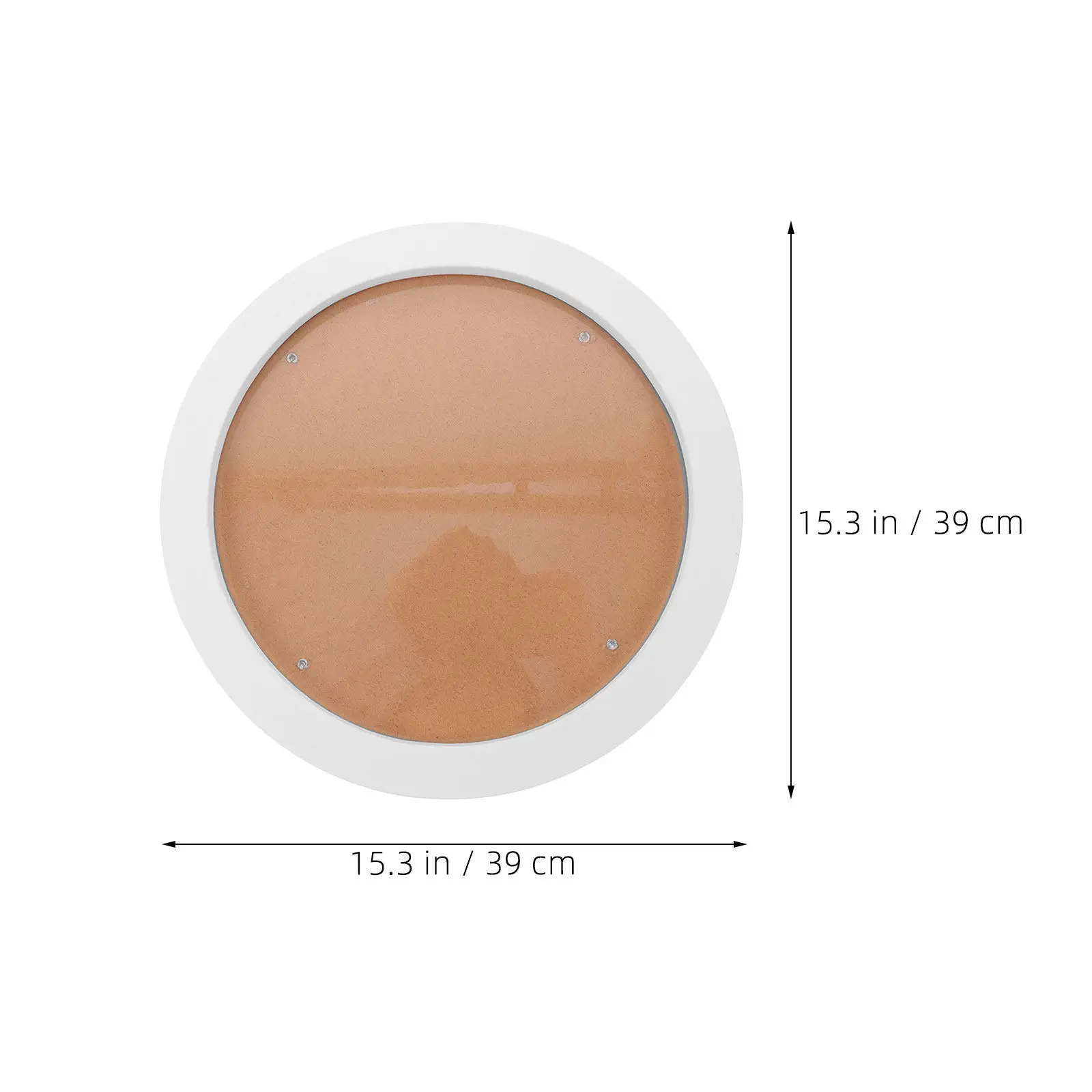 Round Embroidery Display Frame 14Inch Wall Hanging Frame for Finished Cross Stitch Embroidery Decoration Living Room