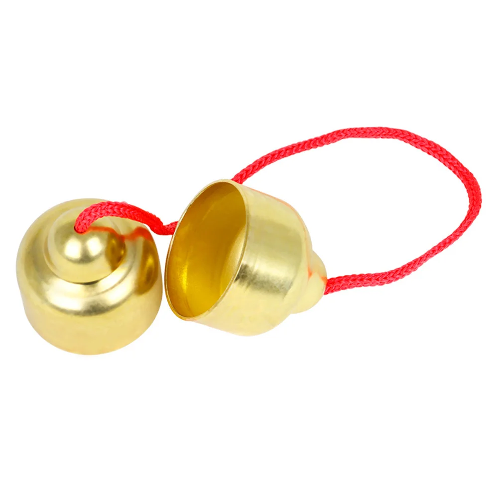 جرس قرع نحاسي محمول باليد لأداء تعلم الموسيقى أجراس الأدوات المحمولة #5