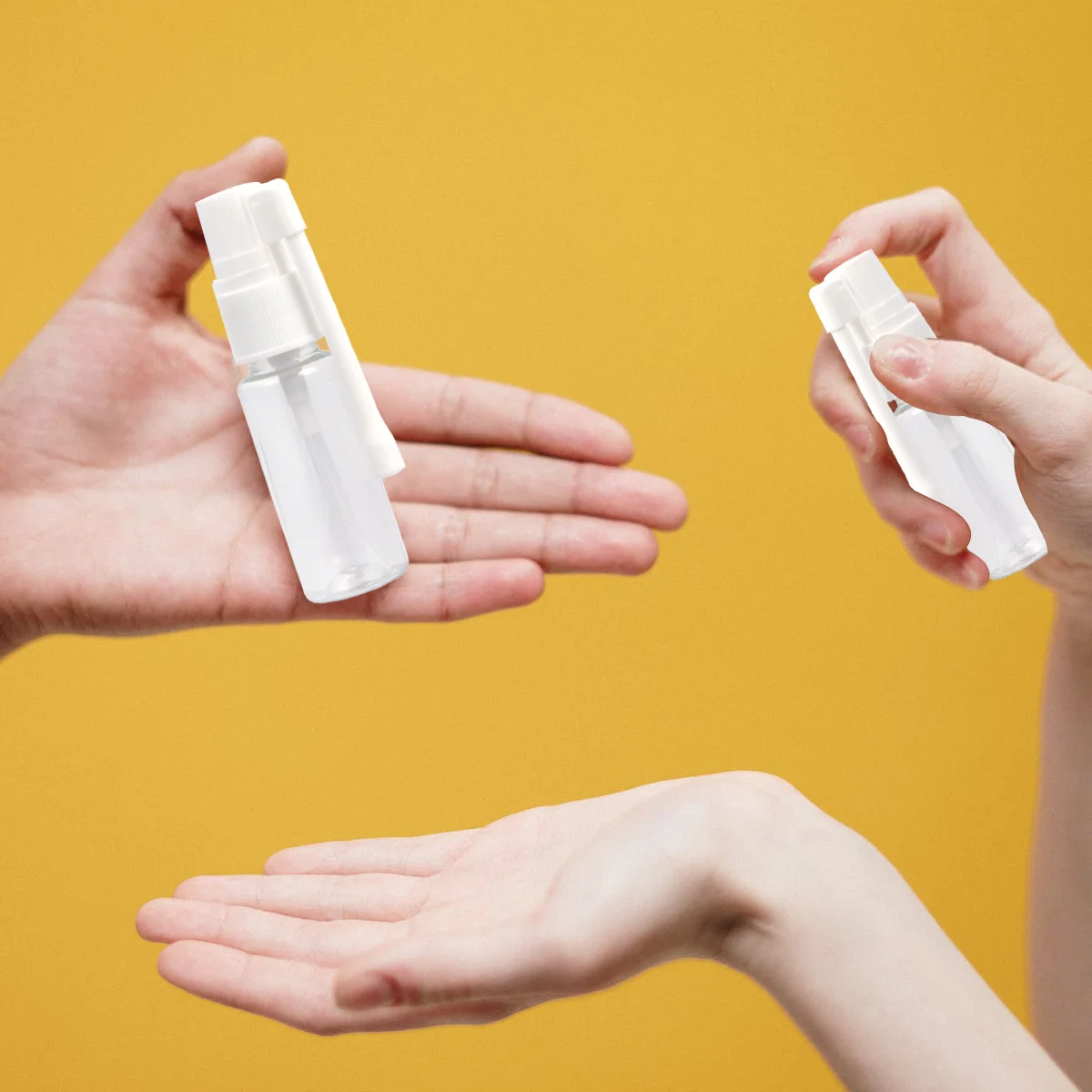 

10Pcs 360 Degree Rotating Spray Bottle Plastic Mist Atomizer Lightweight Refillable Dispenser for Home Garden Travel Water