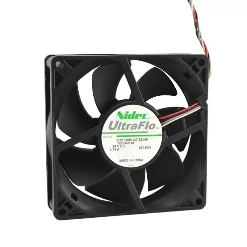 NIDEC 9225 24V0.14A U92T24MUA7-58J56 Ultra-quiet pwm speed regulating cooling fan