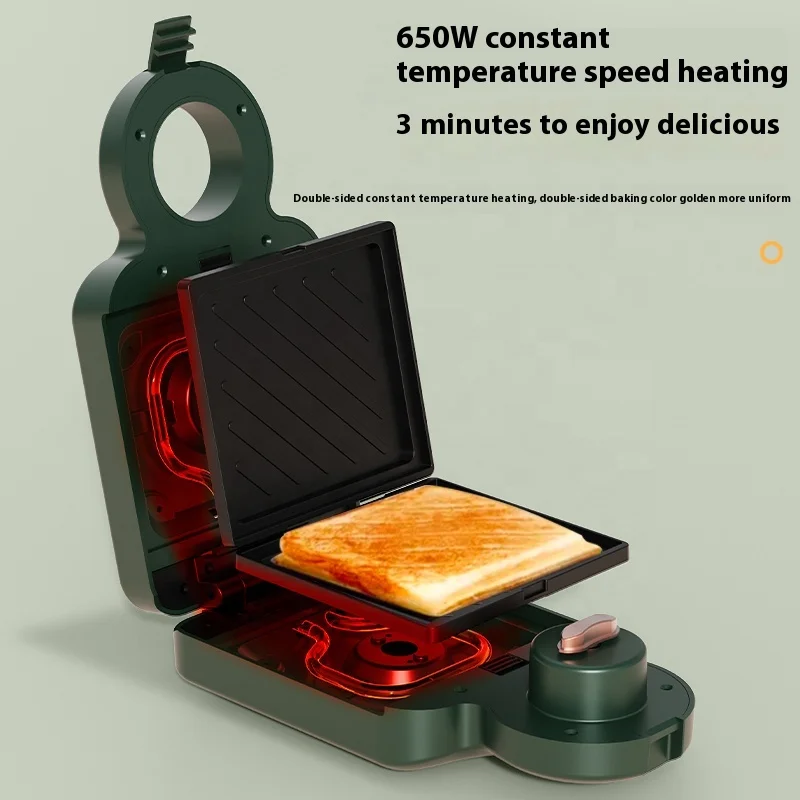 Professionele fabrikanten hot-selling huishoudelijke automatische temperatuurregeling sandwichwafelmachine