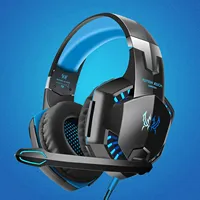 G2000 Gaming Headset: Experience Immersive Audio With Noise Cancelling Mic, LED Lights & Soft Memory Earmuffs