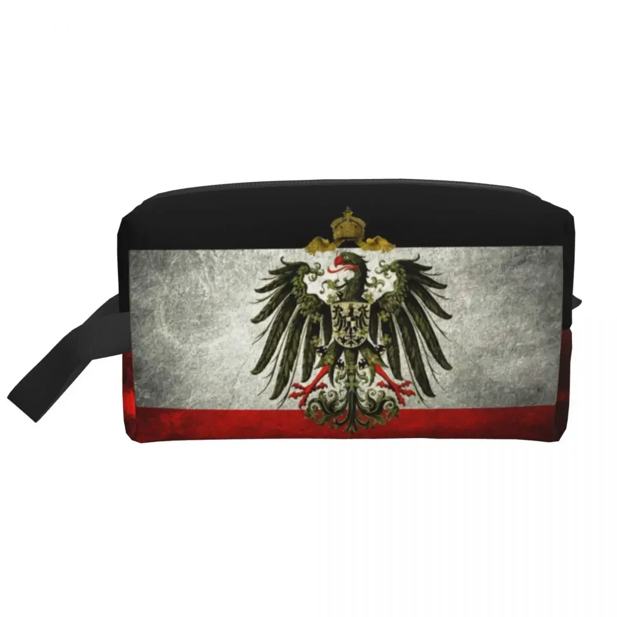 Podróżna flaga imperium niemieckiego Niemcy kosmetyczka przenośny makijaż organizer na kosmetyki dla kobiet przechowywanie kosmetyków Dopp Kit Case