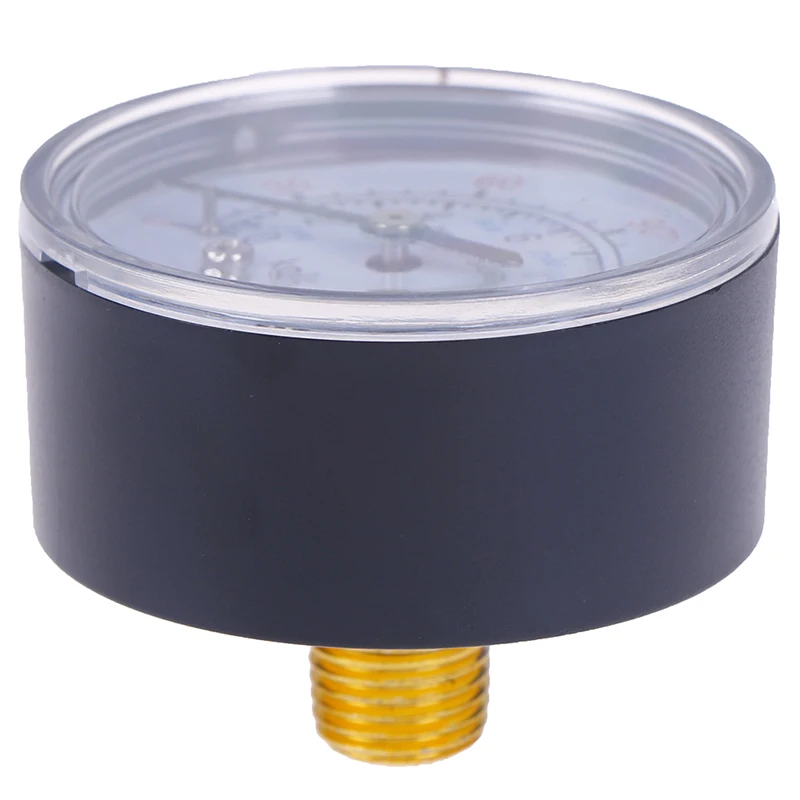 Bar Air Pressure Gauge 13mm 1/4 BSP Thread 0-180 PSI 0-12 Manometer Double Scale For Air Compressor