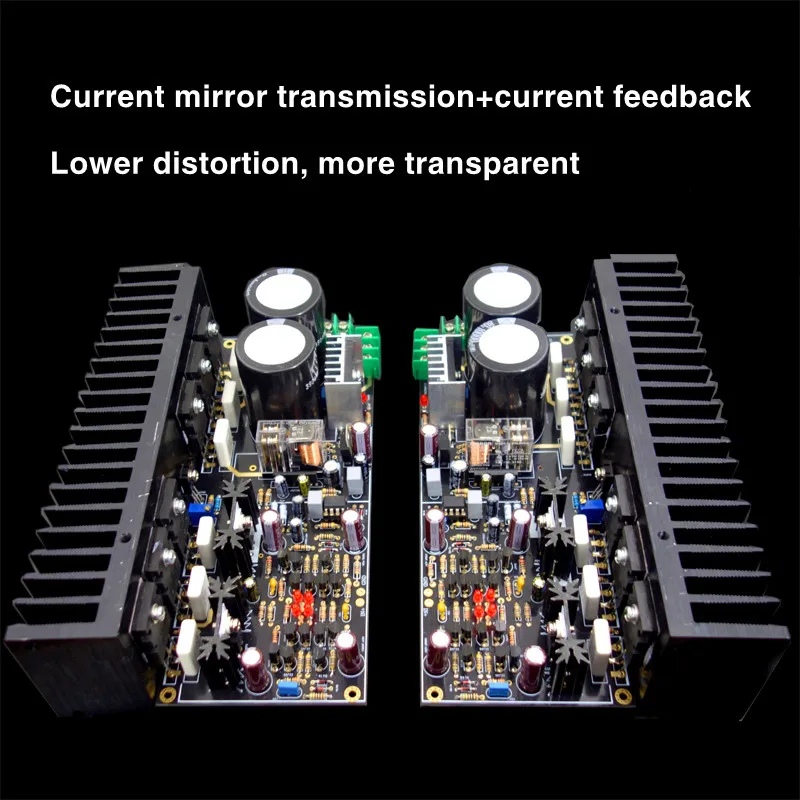 

1 Sets M8 HDAM-SA Current Mirror Transmission High Speed Low Distortion HIFI 2SC5200 2SA1943 Tube Audio Amplifier Board 150W*2