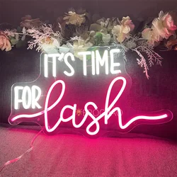 Lash LED Neon Sign Lights Lash Room Decoration Wall Art Neon Light Beauty Salon Decor Pink Neon Signs Business Signboard Lights