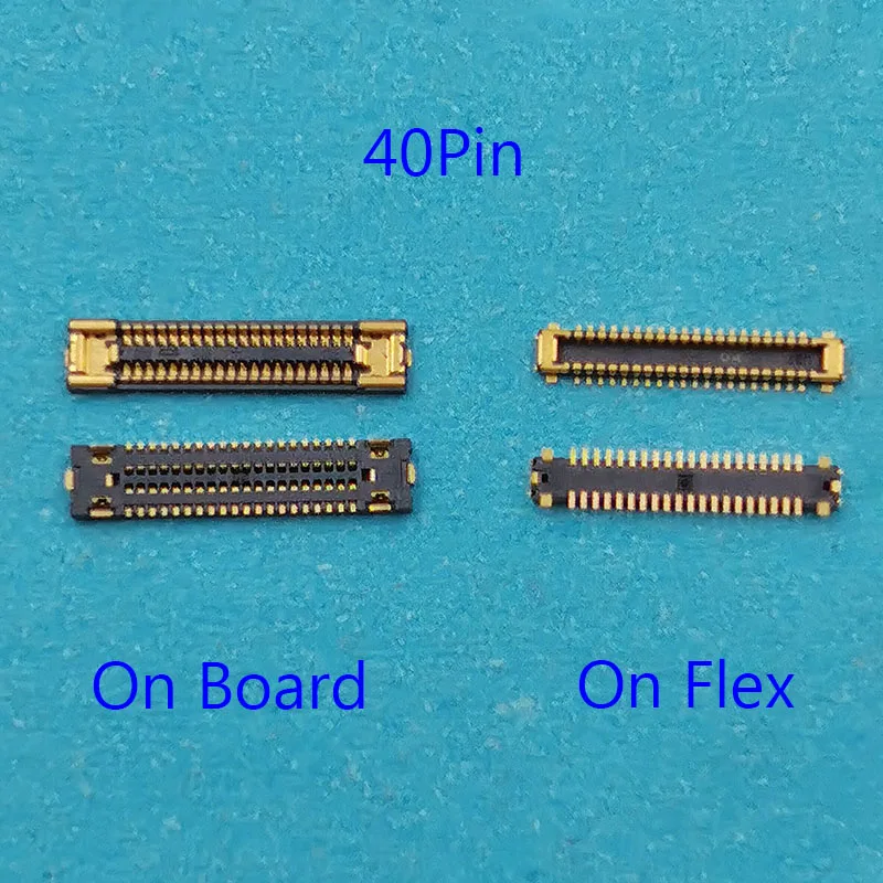 2-5pcs 40 Pin Lcd Display Screen Flex FPC Connector On Motherboard For Samsung Galaxy M40 M405F A60 A6060 A605F Plug Port