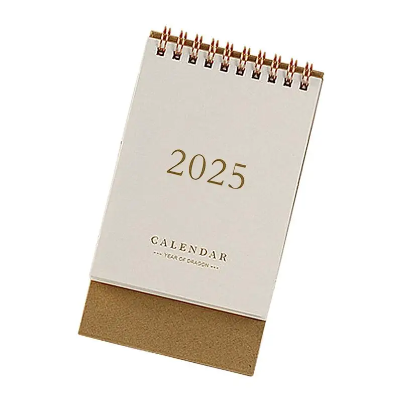 

2024-2025 Desk Calendar Decorative Standing Paper Home Accessories Delicate Student Decor Calendar