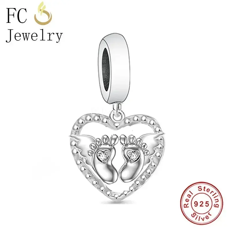 FC Jewelry Fit Original Charms Bracelet 925 Silver Loss Miscarriage Mommy of an Angel Bead For Making Women Pregnancy Berloque