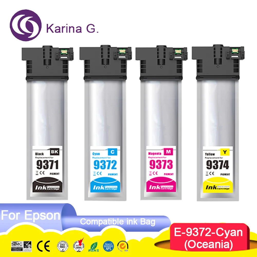 

T937 T938 T9371 T9372 T9373 T9374 премиум цвет совместимый картридж для принтера Epson Workforce Pro Wf-C5290 WF-C5790