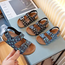 Sandali Sumemer per bambini sandali morbidi e comodi moda suole morbide sandali antiscivolo per bambini per scarpe da bambino Casual da spiaggia per neonati