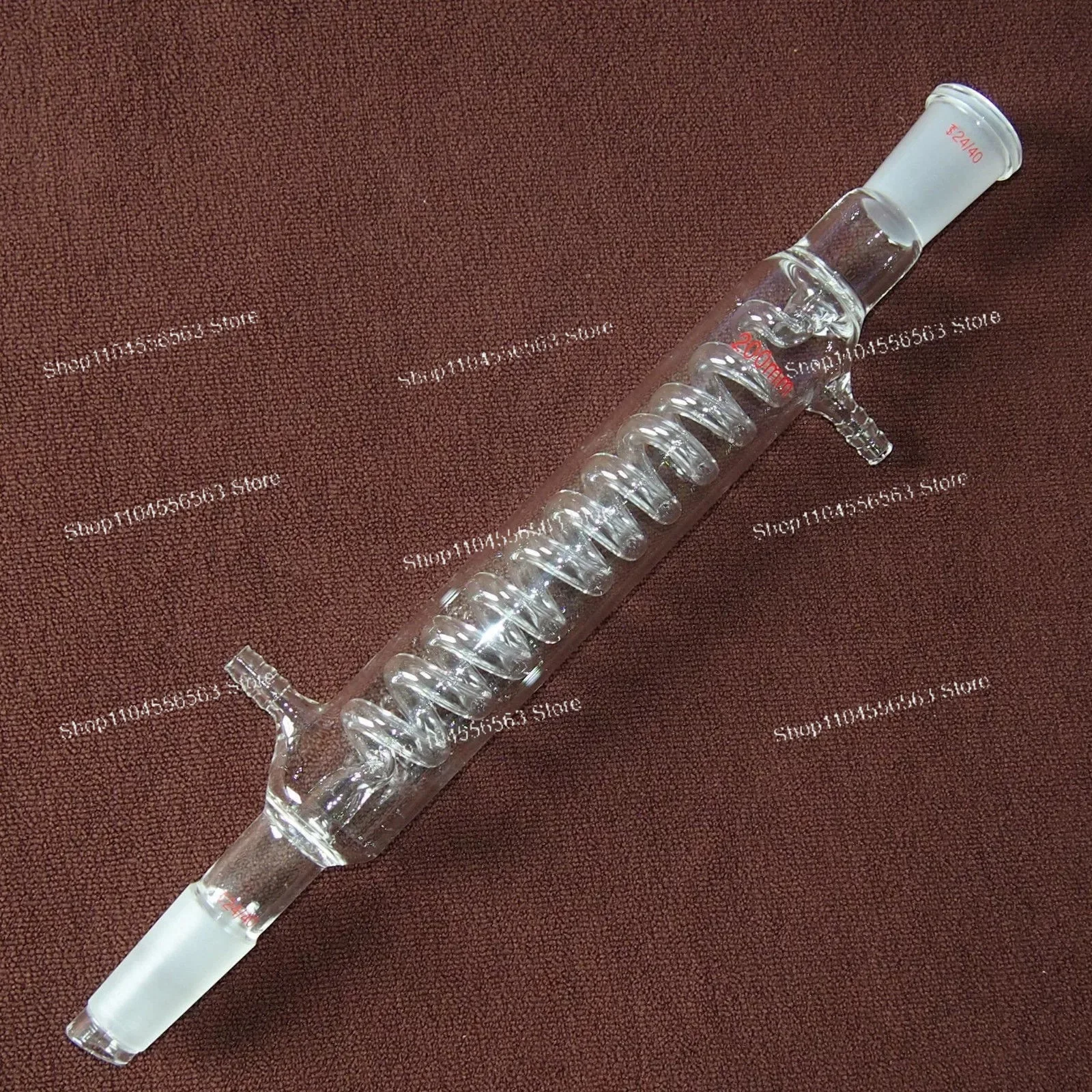 200mm 24/40  X2  Glass Straight Condenser Tube  Serpentine Condenser Tube