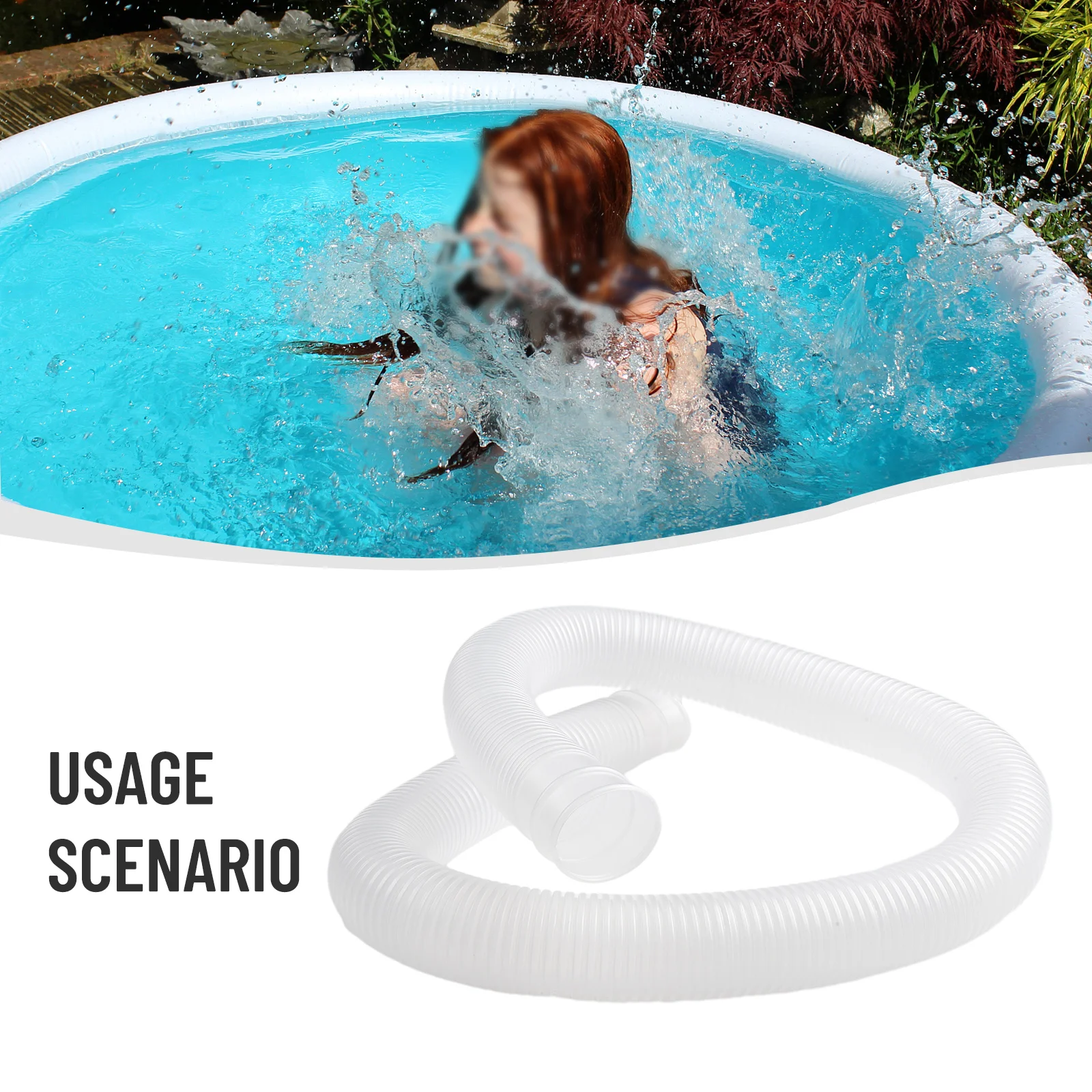 Compatible with For Intex for Krystal Clear 2 X For For Intex 1 1/4 inch Accessory Hose Above Ground Pool Pump Replacement 1 25