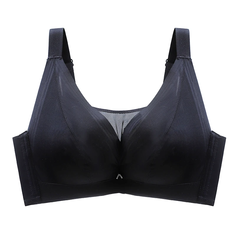 Wireless Brassiere Lightly Lined Full Coverage Bra Push Up Seamless Bras for Women Large Size 36-46C D E Cup Soutien Gorge Femme