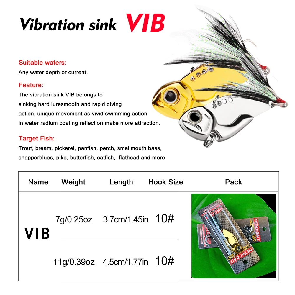 Cuchara metálica VIB Proberos para lubina – Jig plateado y dorado - imagen 3