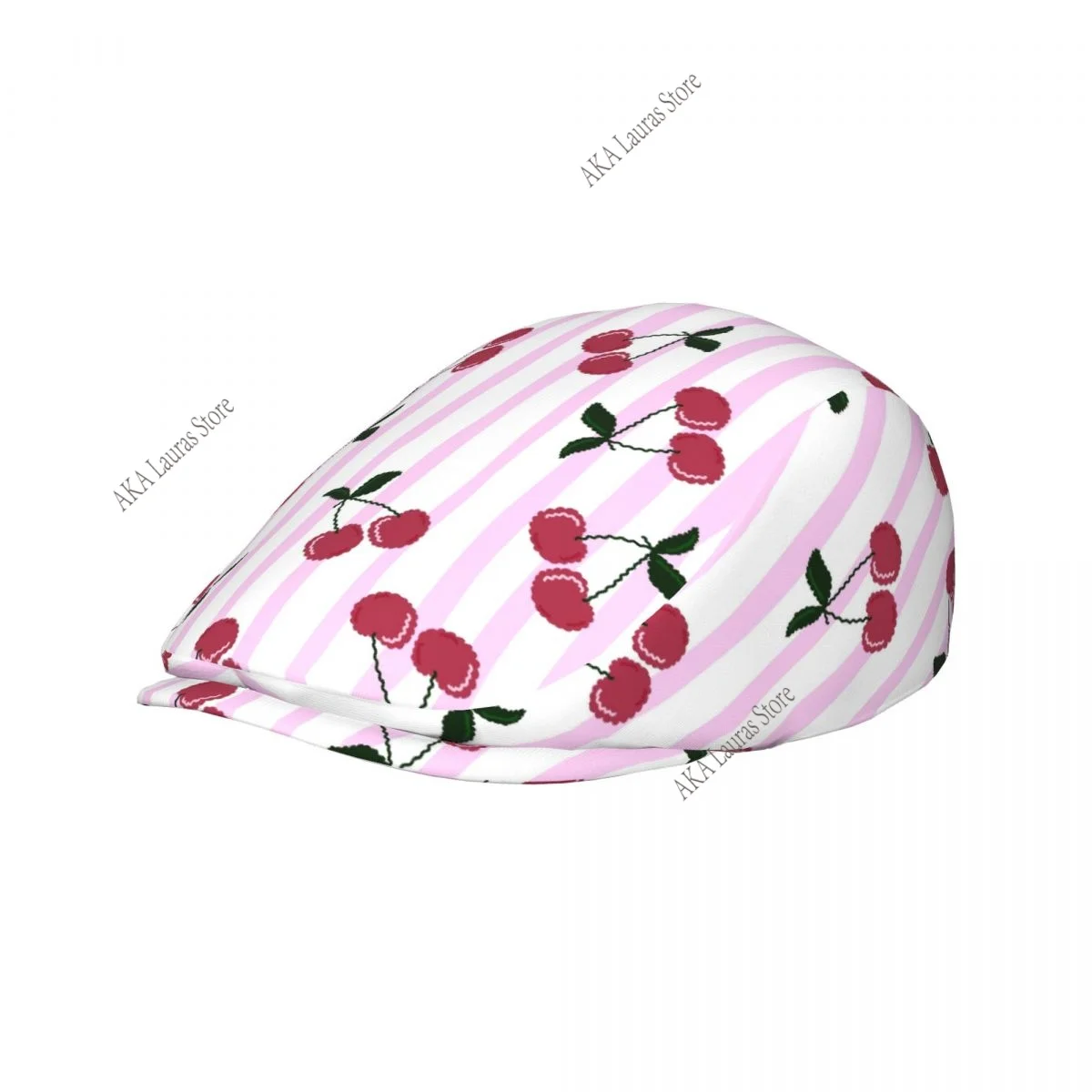 Newsboy Cap Peaky Octagonal Hat Vintage Casual Cap Cherries Berets Visor Gatsby Flat Ivy Hat