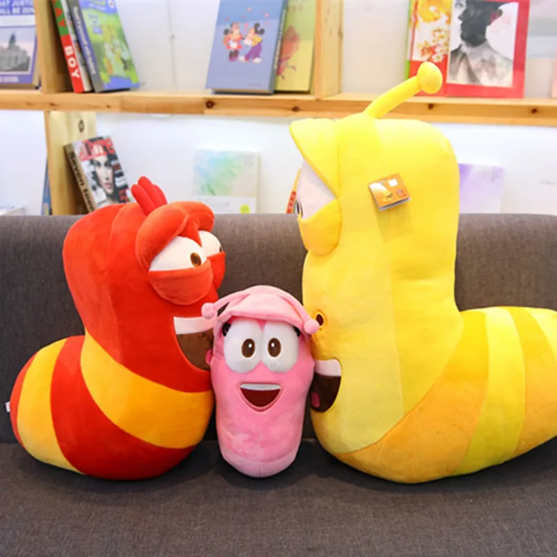 3pcs/lot Korean Anime Fun Insect Slug Creative Larva Plush Toys Cute Stuffed Worm Dolls for Children Birthday Gift Hobbies