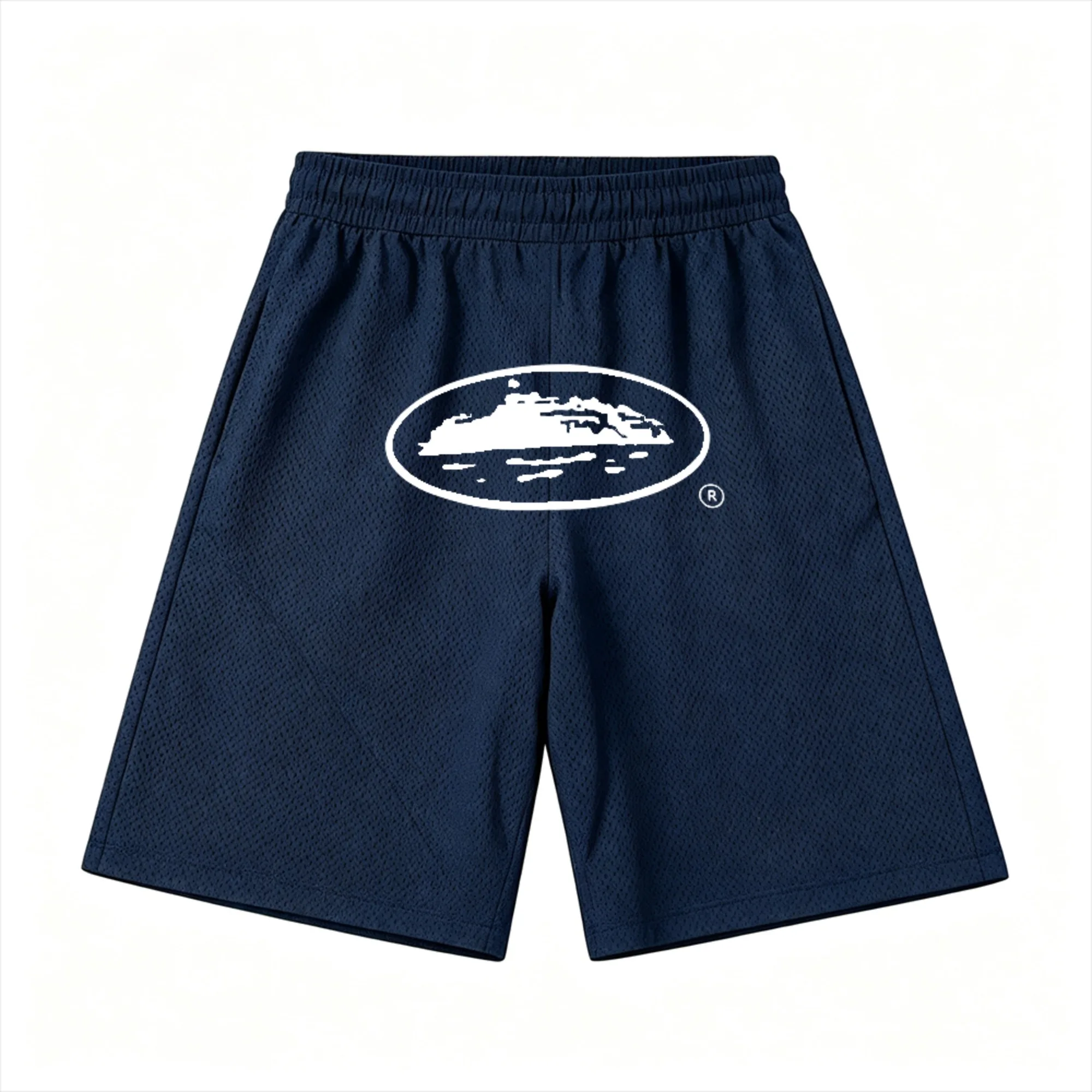 Sommerliche Trendige Herren-Mode Lässige Alltags-Shorts Schnelltrocknende Flexible Retro-Muster Bedruckte Atmungsaktive Mesh-Strandshorts – Detail 6