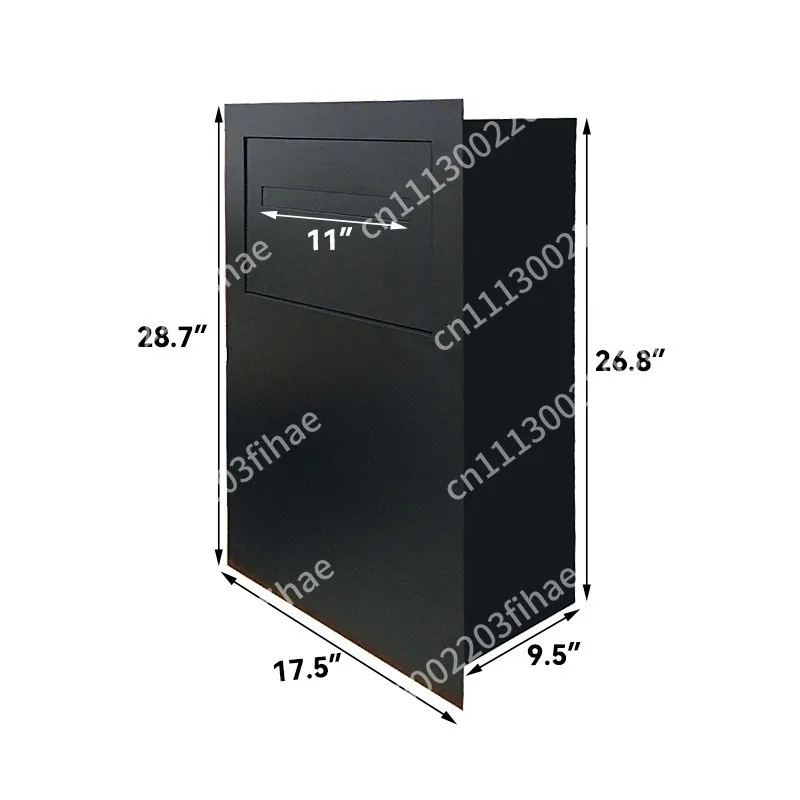 Outdoor embedded courier cabinet, household courier bag, package storage box