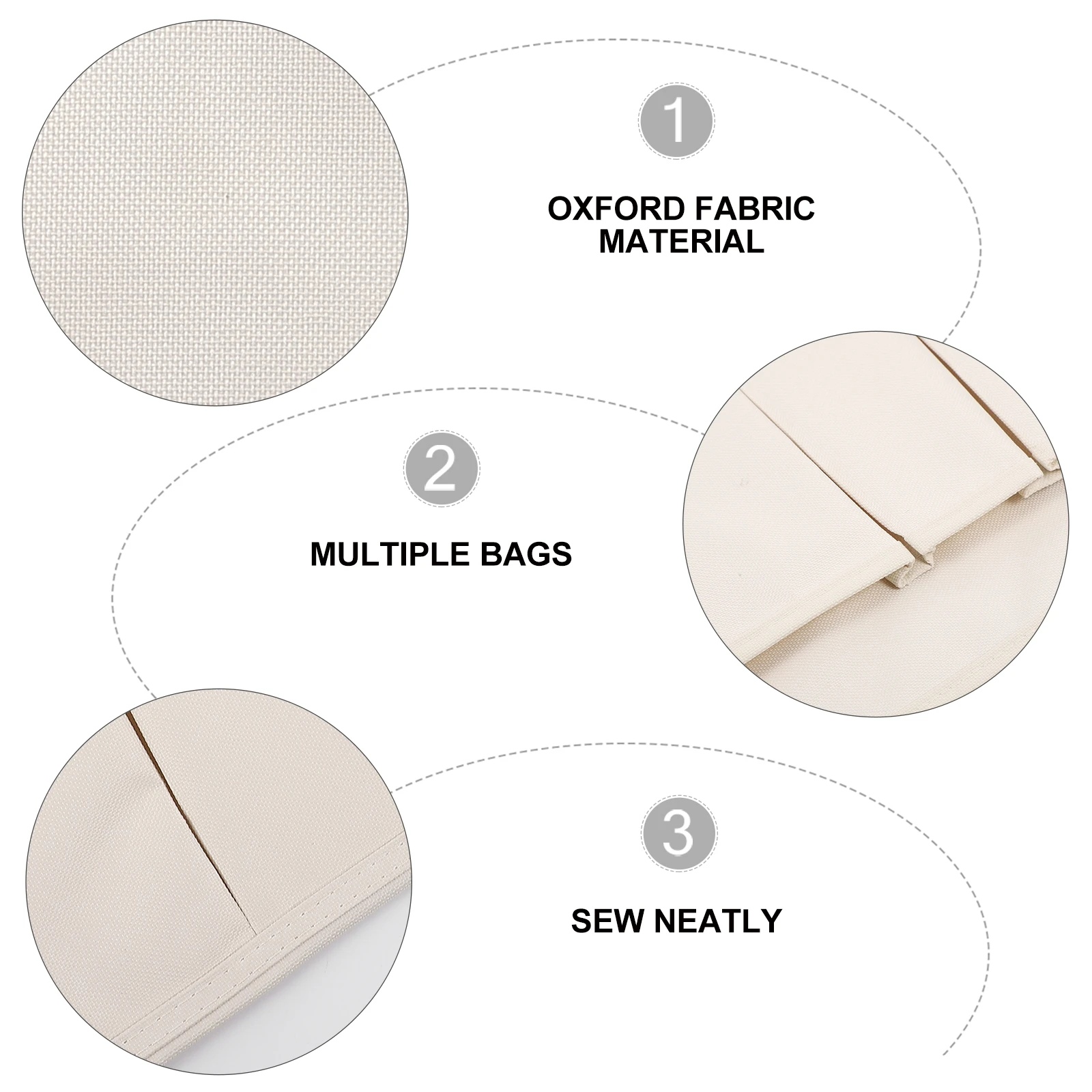 

Remote Control Storage Organizer Sofa Armrest Pouch Multi Pocket Design Bedside Couch Chair Bag Easy Clean Washable Home Dorm