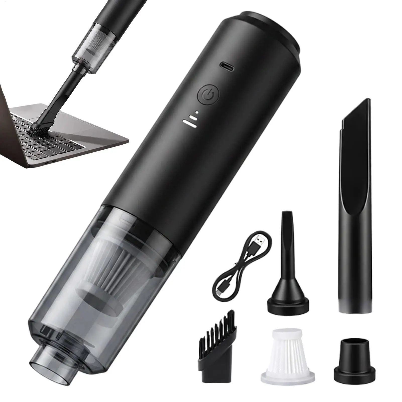 Cordless Car Vacuum Rechargeable Handheld Electric Air Duster Car Vacuum Cleaner For Vehicle Interior Detailing Office Desk Sofa
