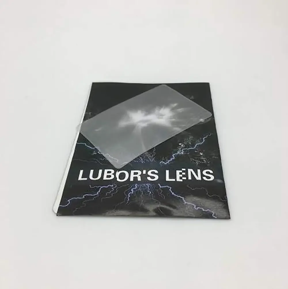 10szt LUBORS LENS Card Perspective Distortion Close Up Street Magic Tricks Kids Tricky Gimmick Easy To Do for Beginner