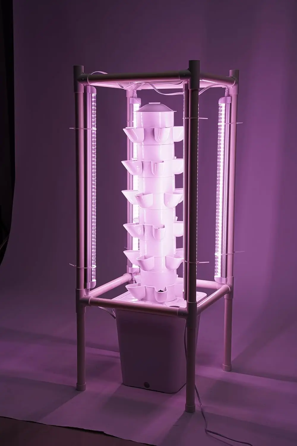 30 Plants Hydroponic Tower Vertical Farming Garden Growing Kit For Yard Balcony Vegetable