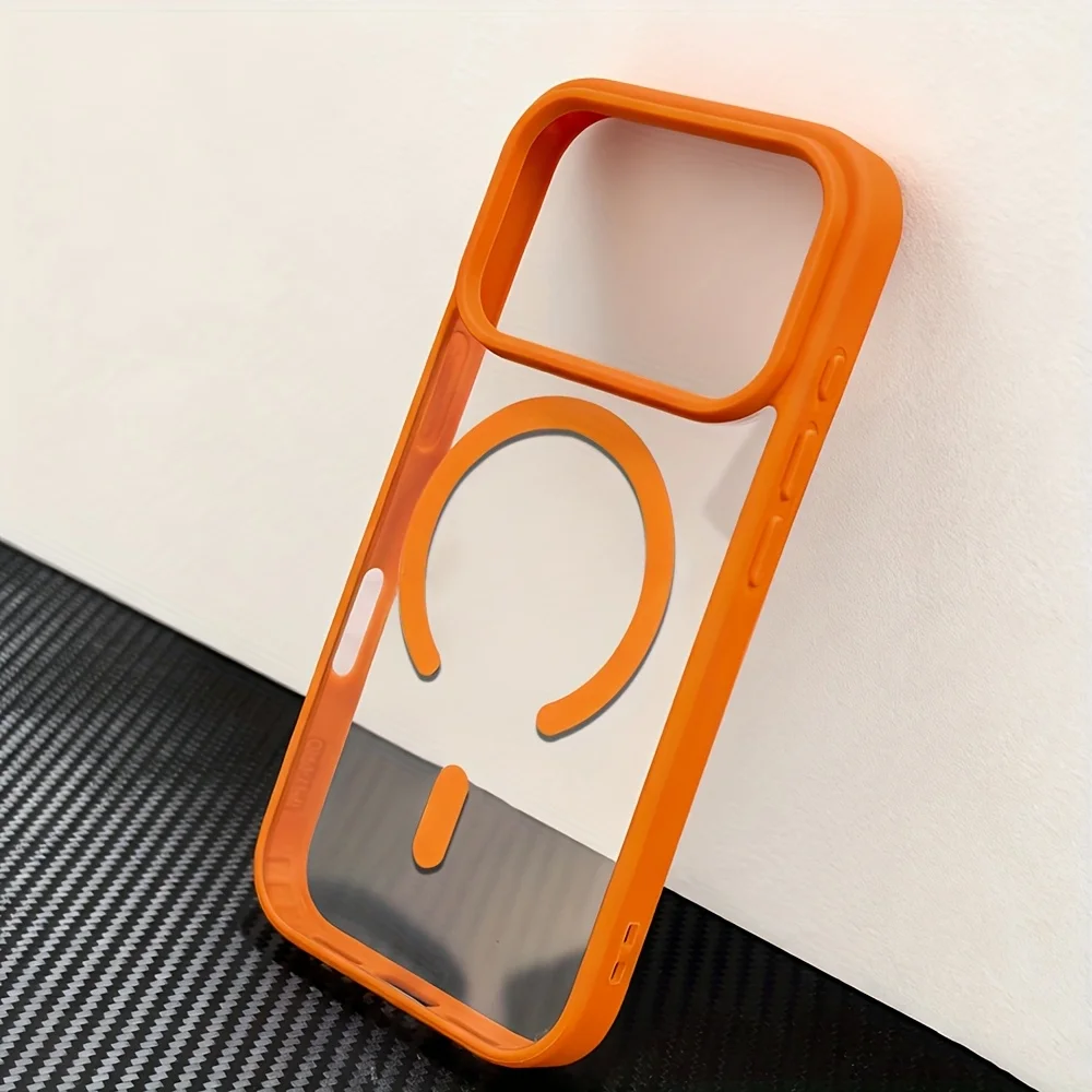 

Прозрачный магнитный чехол для беспроводной зарядки, совместимый с IPhone 17pro 17Promax 17, 16, 15, 14, 13 Pro Max Air Case