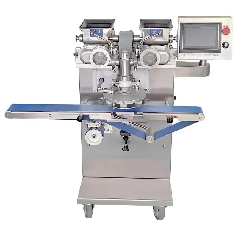 Automatic Double Filling Encrusting Machine for Cookies Dim Sum Meatballs Kubba Customized