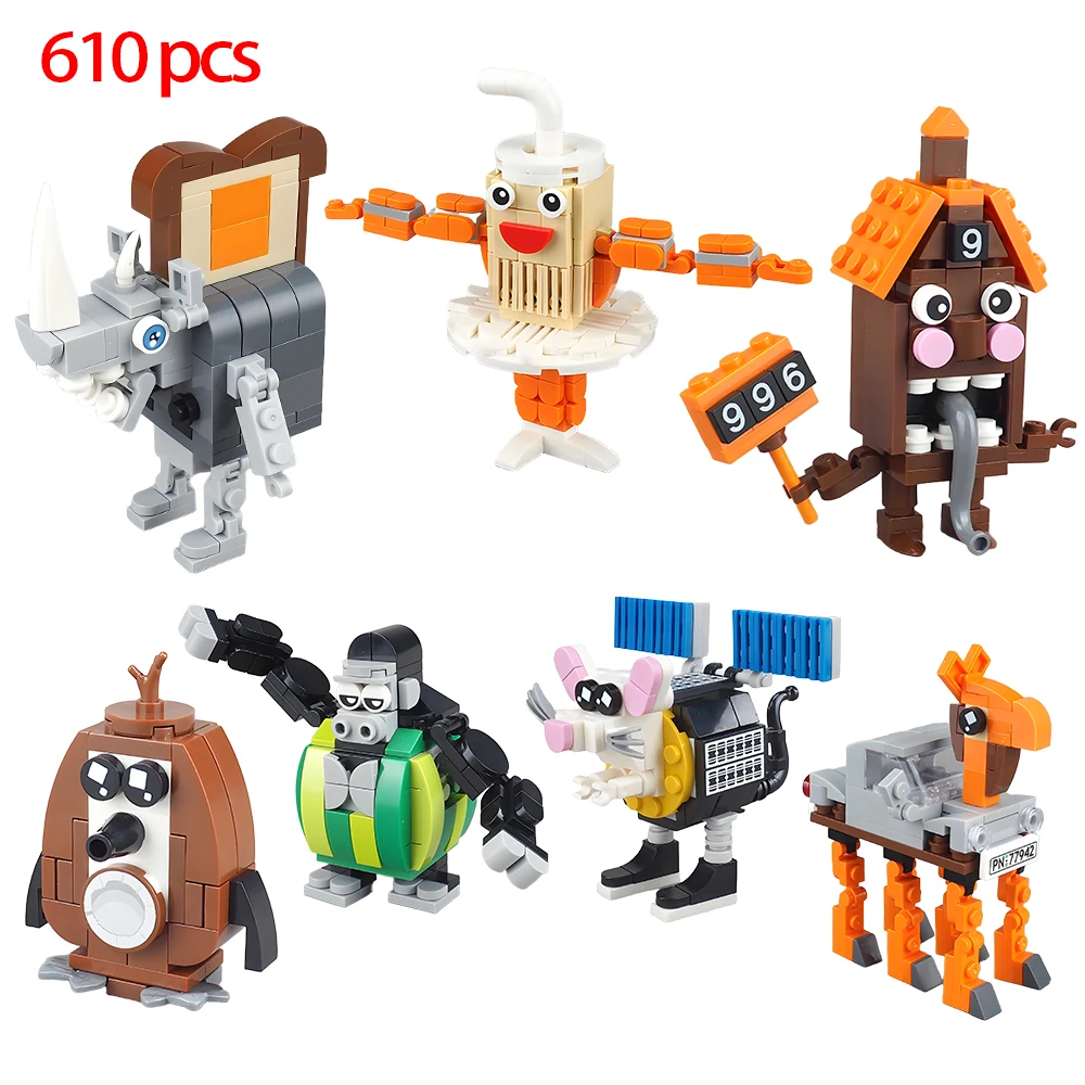 

Moc Italian Brainrot Building Blocks Set Tralalero Tralala Bricks Toy Tung Tung Sahur Construction Toys Gift for Kid Christmas