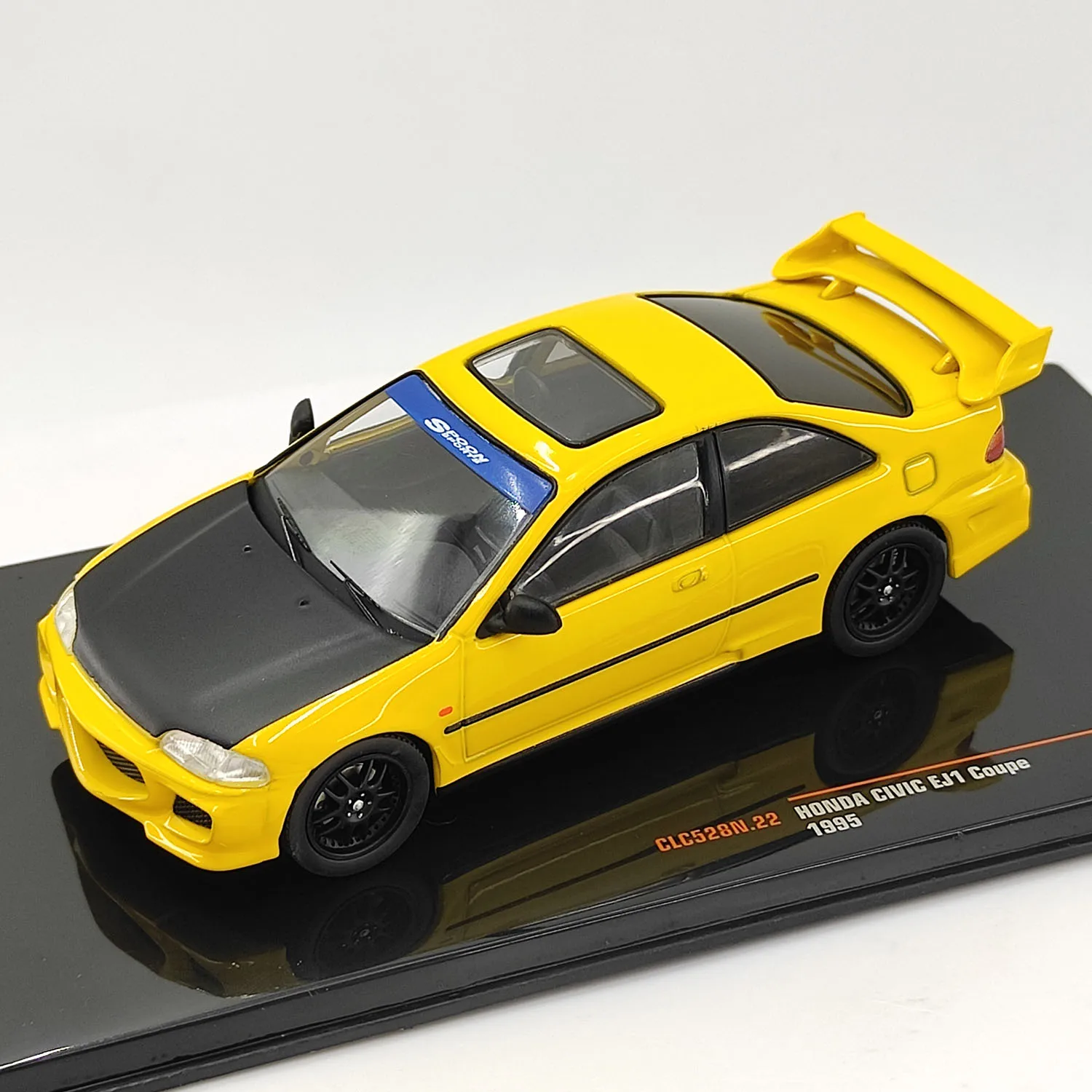 ダイキャスト IXO 1:43 スケールホンダシビック EJ1 クーペ 1995 合金車モデルグッズおもちゃギフトお土産ディスプレイ装飾